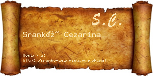Srankó Cezarina névjegykártya